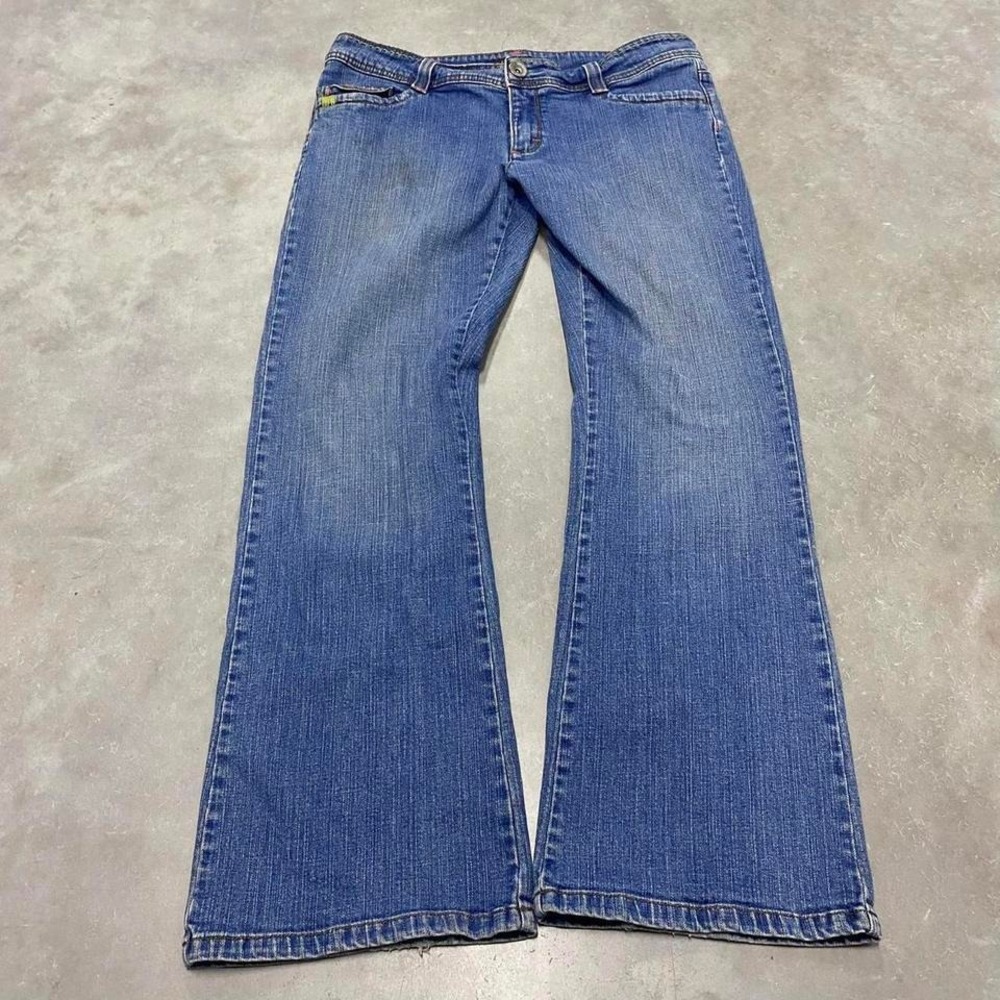 Vintage 90s y2k low rise flare boot cut light wash denim jeans